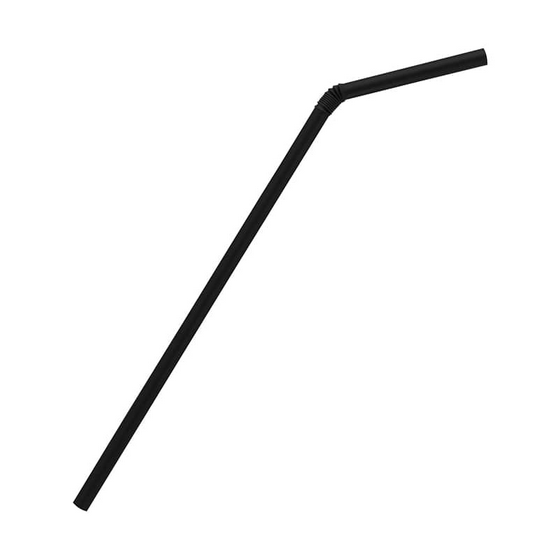 フレキシブルストロー 6×21 黒
