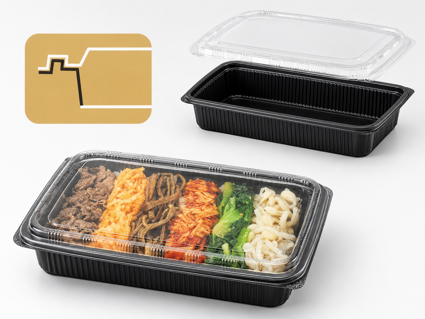 内外嵌合タイプの食品容器イメージ