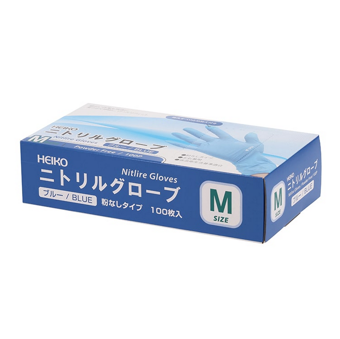 HEIKO ニトリルグローブ ブルー M 100枚入